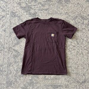 Maroon Carhartt t-shirt- S